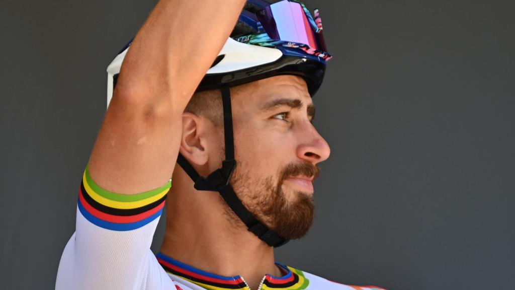 Peter Sagan en la salida de Aigle.