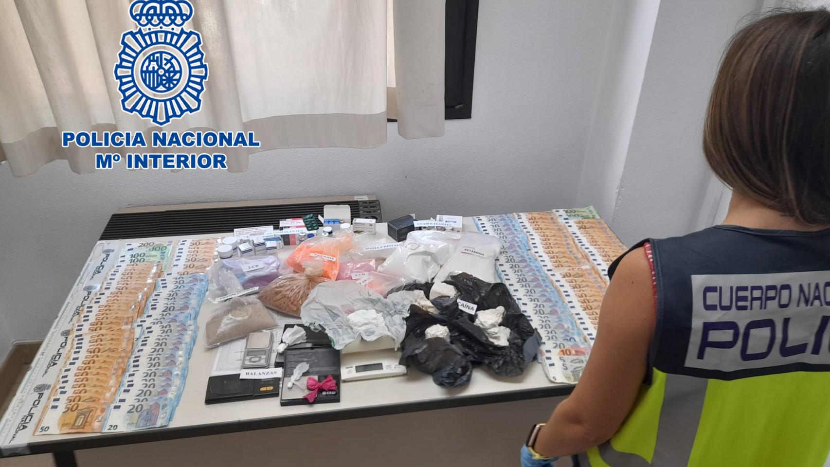 Droga intervenida en las operaciones.