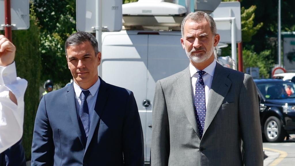 Felipe VI y Pedro Sánchez en el homenaje a las Víctimas del Terrorismo.