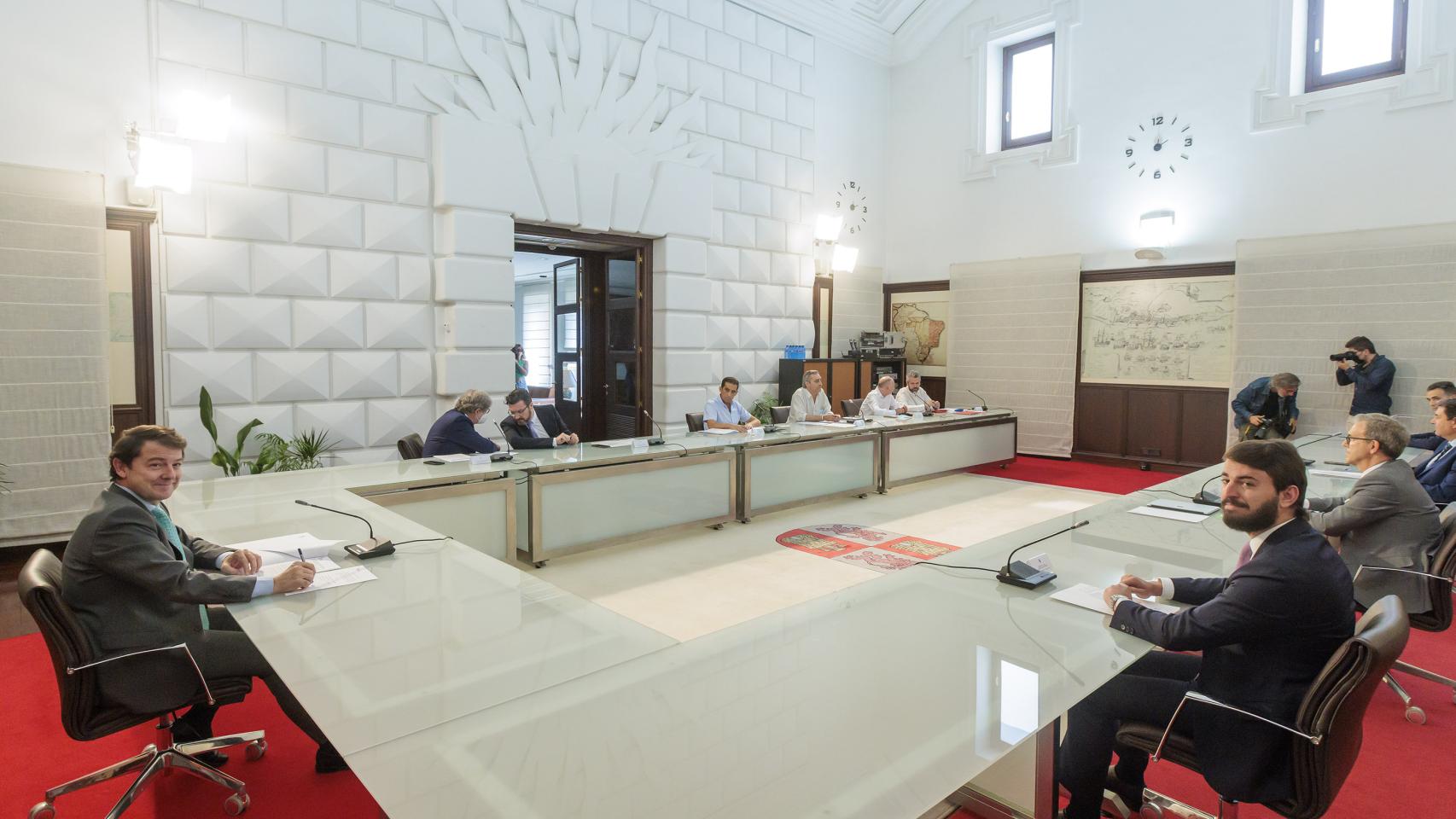 Reunion del Consejo del Diálogo Social en Castilla y León