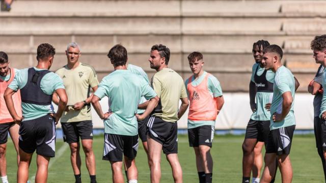 Imagen del primer entrenamiento de Albacete. Foto: Albacete Balompié