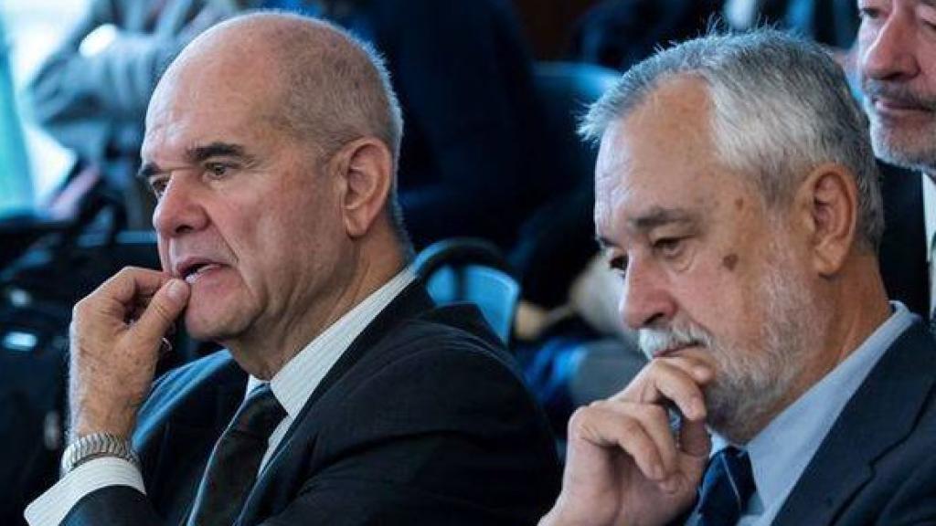 Manuel Chaves y José Antonio Griñán, en una de las sesiones del juicio de los ERE./
