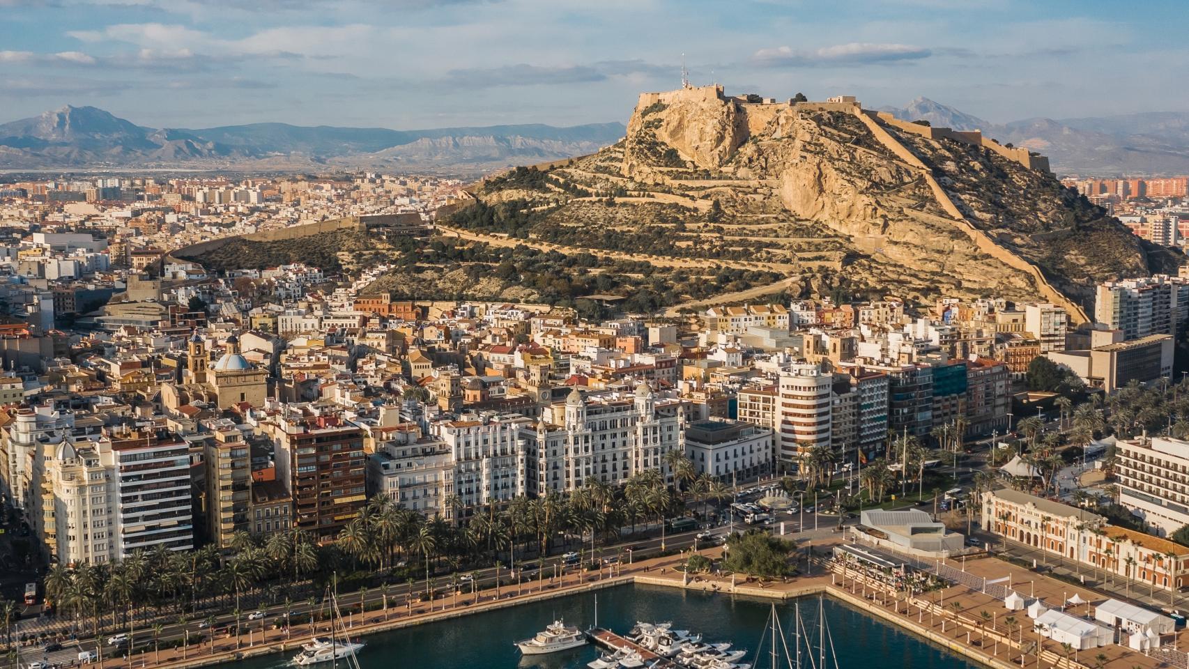 Imagen panorámica de la ciudad de Alicante.