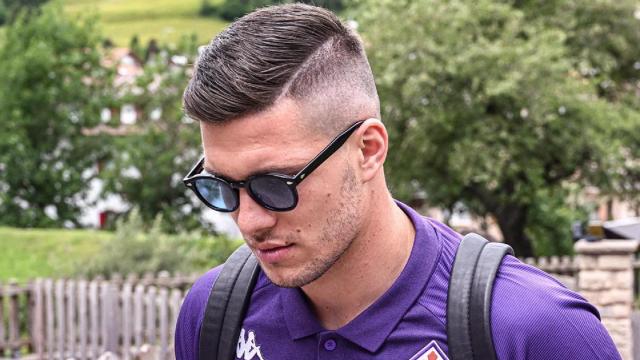 Luka Jovic en la concentración de la Fiorentina.