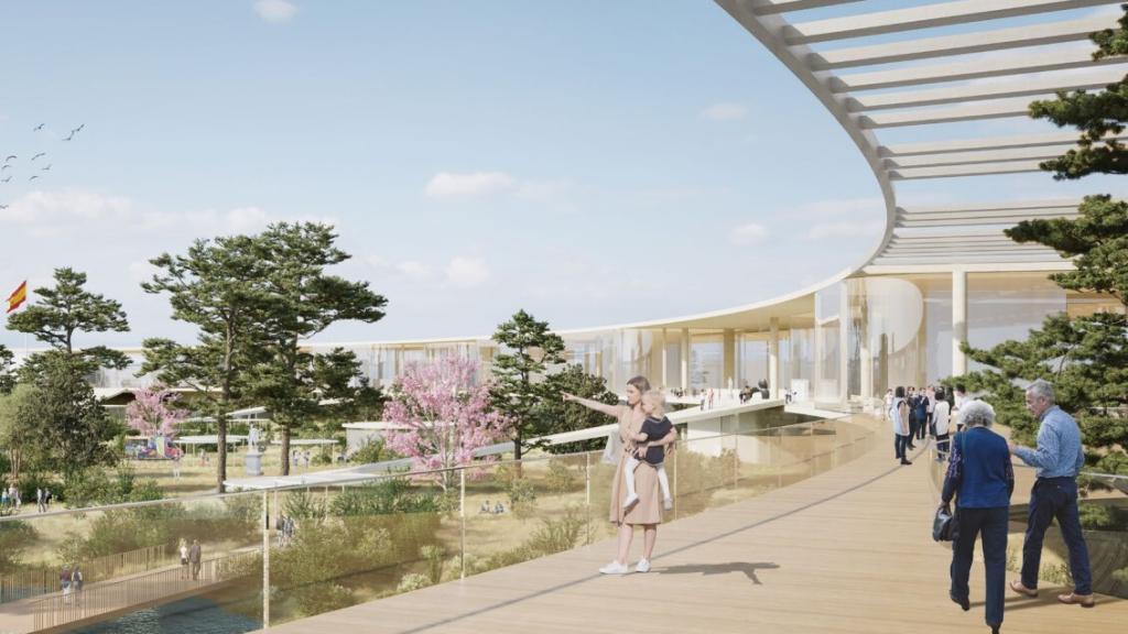 Una imagen del recinto de la Expo 2027 de Málaga.