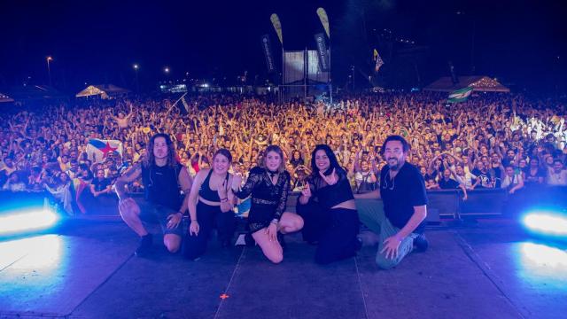 Tanxugueiras durante su actuación en Ortigueira.