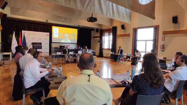 Imagen del encuentro celebrado hoy en el Puerto de Vigo.