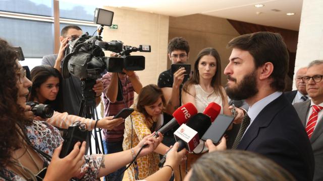 García-Gallardo, antes del pleno extraordinario de las Cortes de Castilla y León