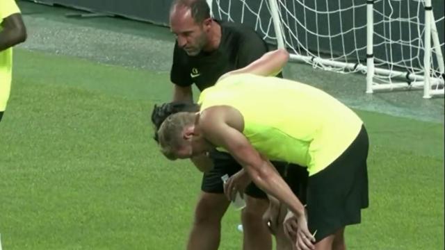 Conte exprime a sus estrellas: Kane vomita y Son se echa al suelo tras un ejercicio de resistencia