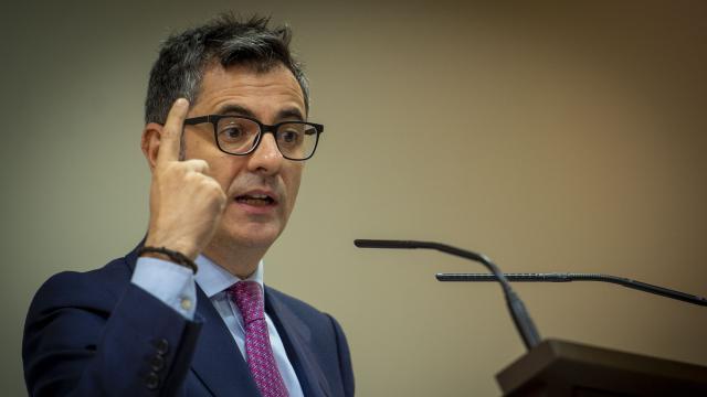 El ministro de la Presidencia, Justicia y Relaciones con las Cortes, Félix Bolaños.