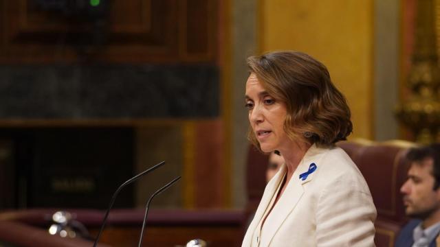 La portavoz del PP, Cuca Gamarra, durante el Debate sobre el estado de la Nación.