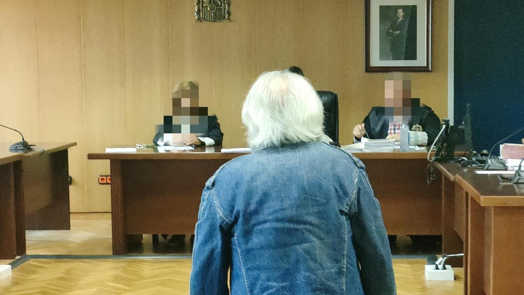 El acusado durante la vista de conformidad.