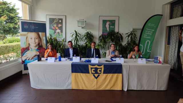 Rueda de prensa de presentación de los eventos deportivos, en la que participó el alcalde de Vigo.