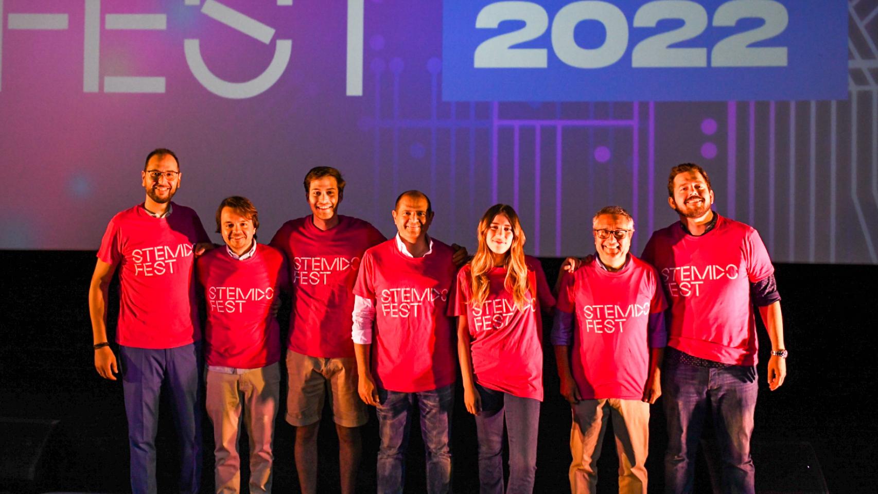 Parte del equipo de la startup STEMDO que comienza a ofrecer sus servicios en Huelva para ampliarlos a Jaén, Cádiz y Albacete.