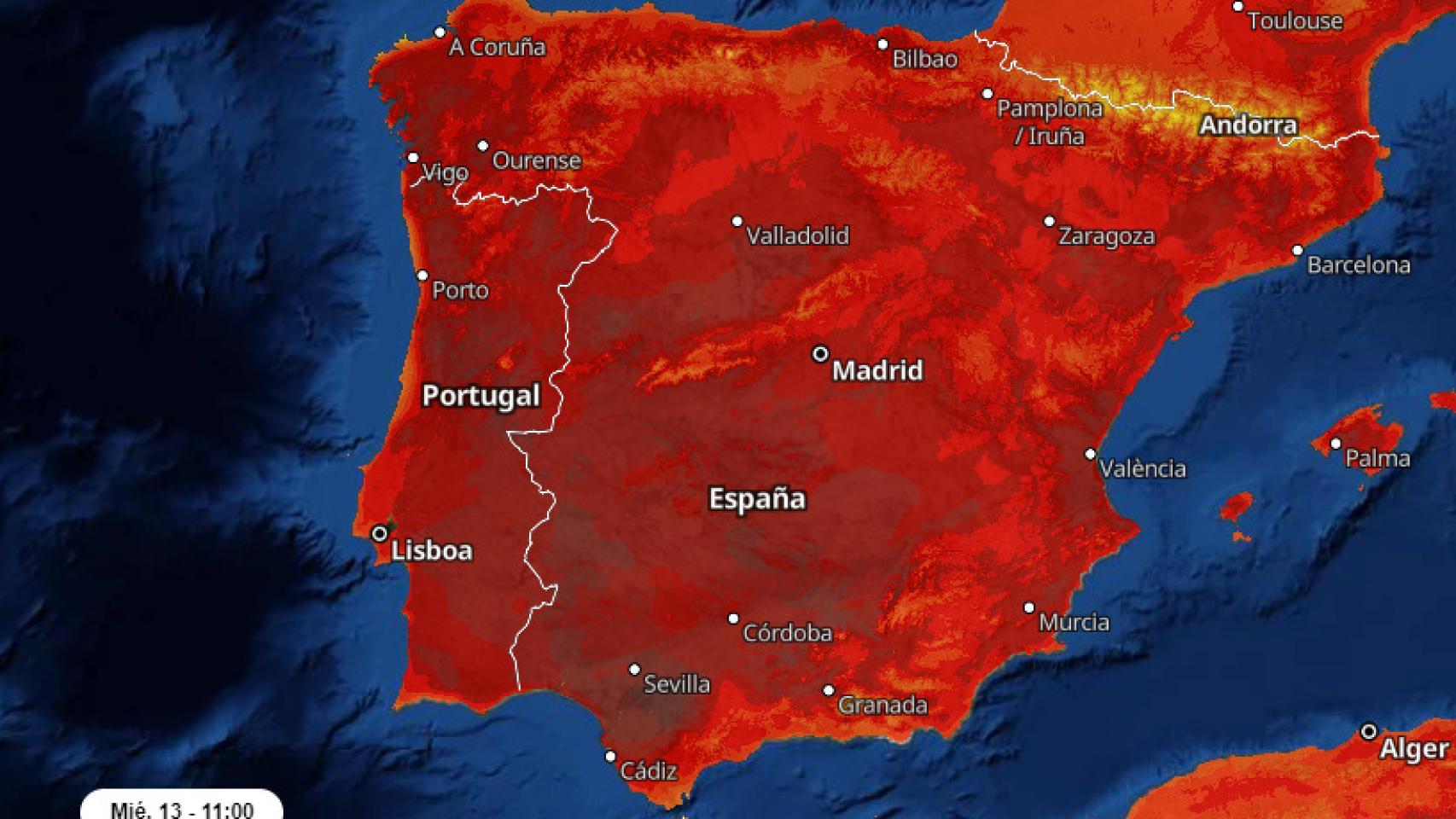 Se activan avisos en toda la península por el riesgo de calor extremo.