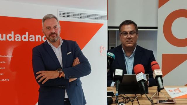 El coordinador nacional de Organización, Borja González, y el portavoz de El Camepllo, Julio Oca.