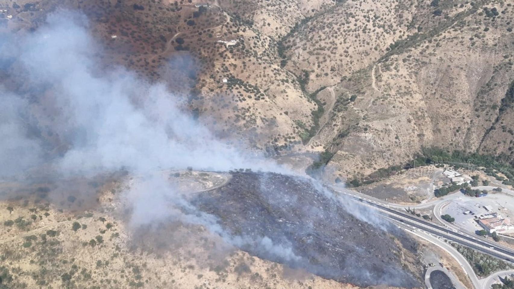 Imágenes del incendio.