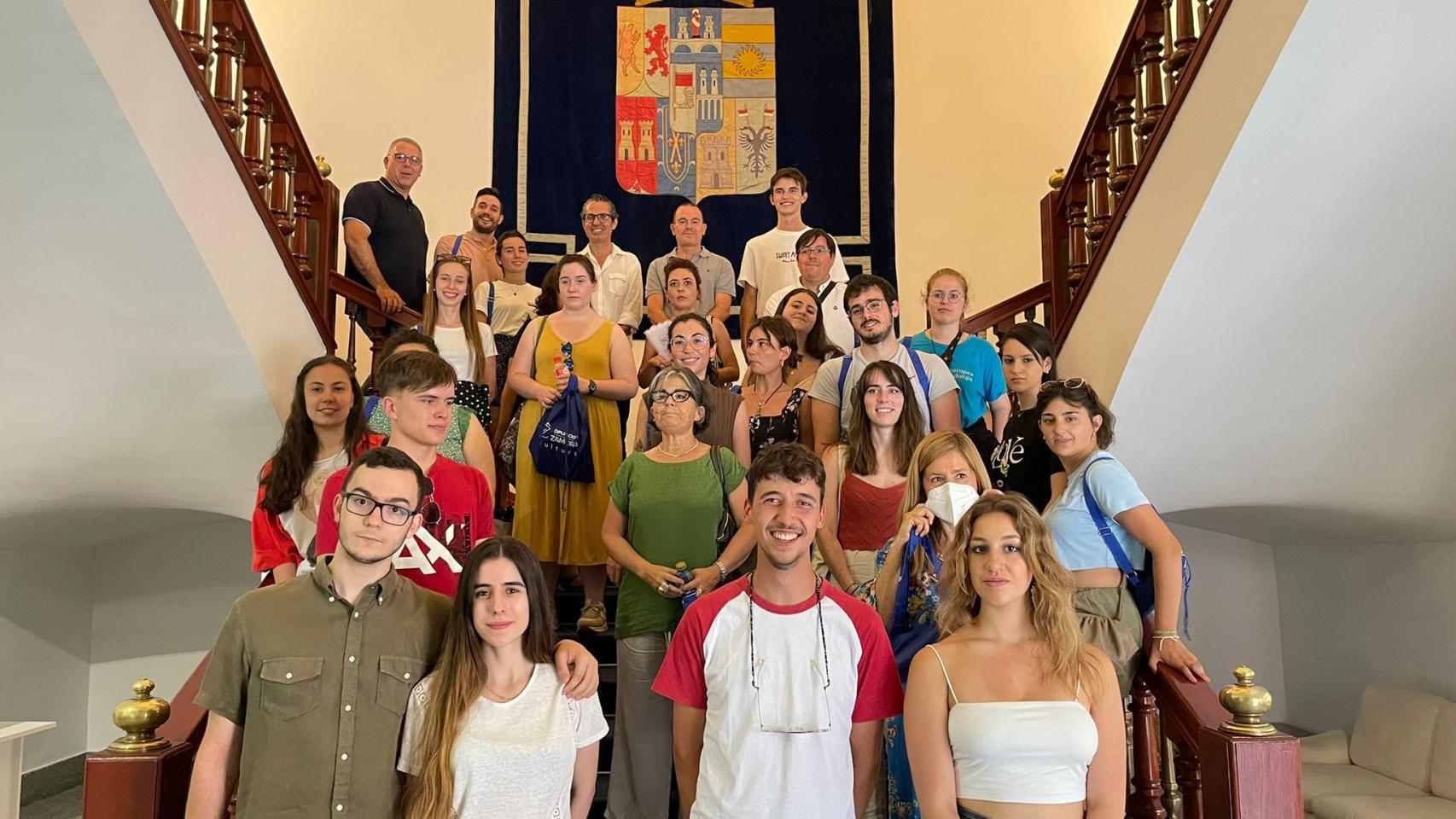 Visita a la Diputación de Zamora de jóvenes de Castilla y León
