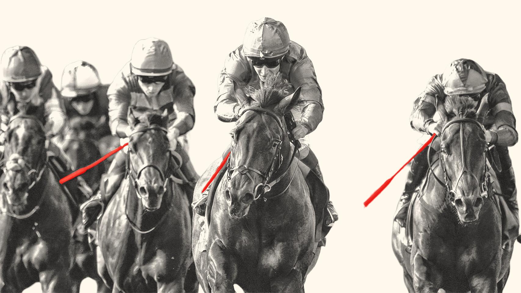 El uso de la fusta en las carreras de caballos