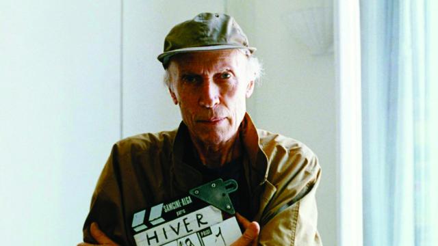 Éric Rohmer durante el rodaje de la película 'Cuento de invierno'