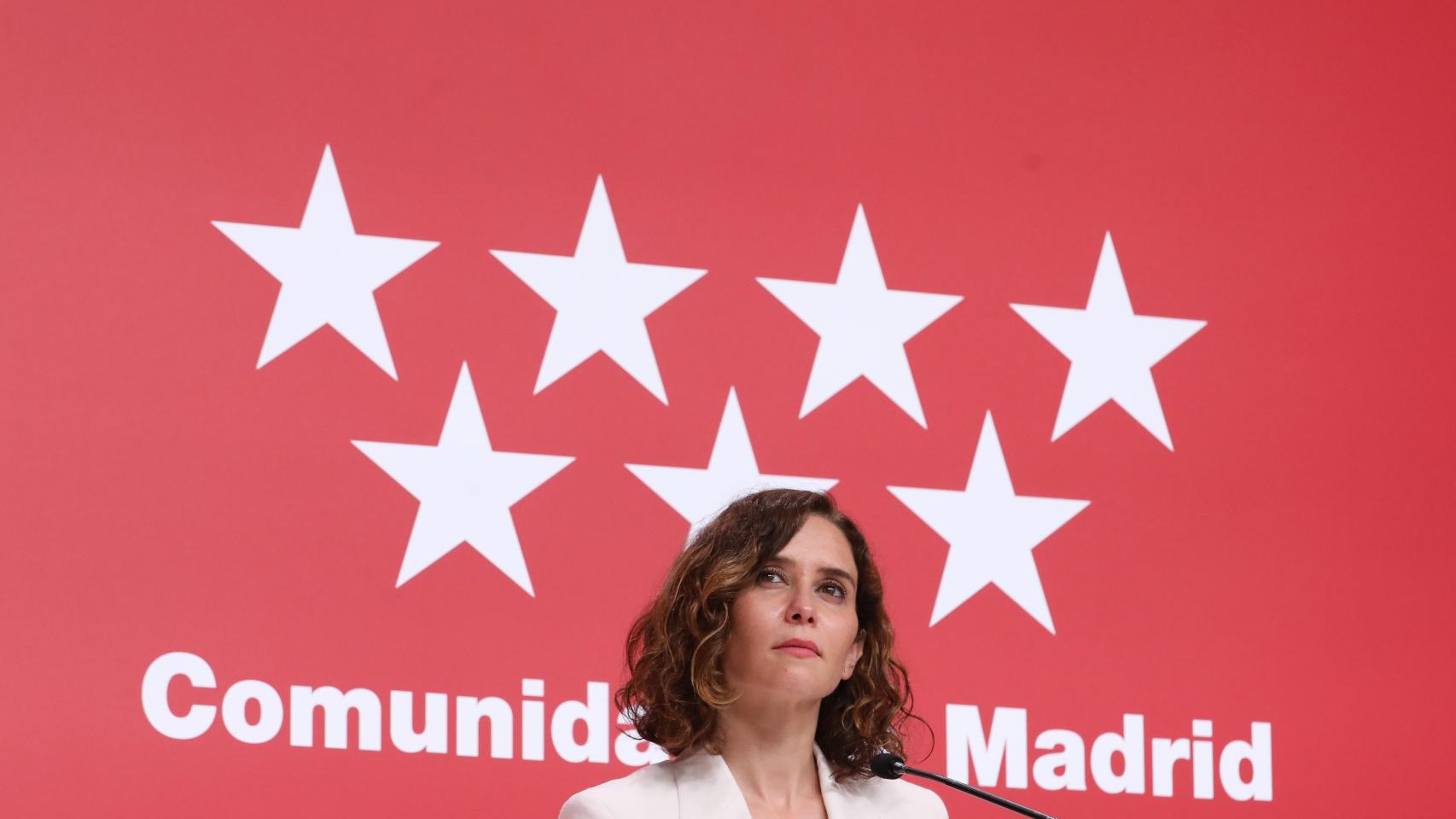 La presidenta de la Comunidad de Madrid, Isabel Díaz Ayuso