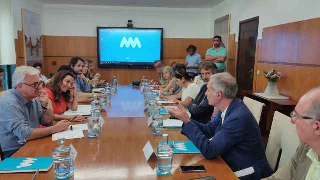 Reunión de representandes de ambos municipios y de la Eurorregión Galicia-Norte de Portugal.