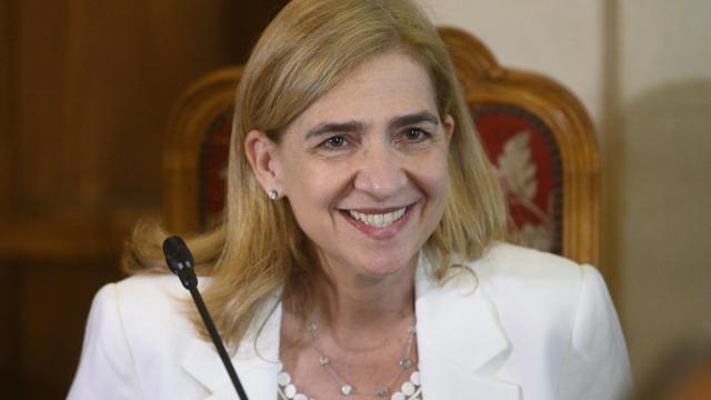 La infanta Cristina, en su nueva aparición pública este viernes, 15 de julio.