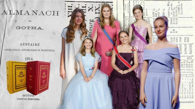 Las jóvenes princesas que forman el nuevo Gotha, entre ellas, Leonor de Borbón, y su hermana, la infanta Sofía.