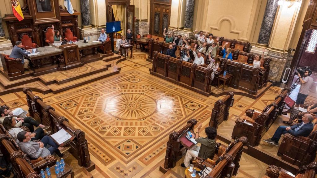 Pleno municipal de A Coruña.