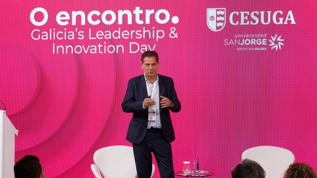 Ignacio Rivera durante su intervención en O Encontro.