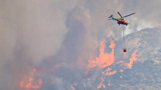Una imagen del incendio en la Sierra de Mijas.