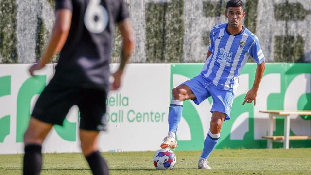 Juanfran, durante el Málaga CF-Hull City