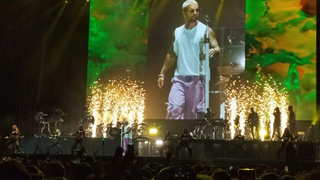 Maluma anoche en Riazor