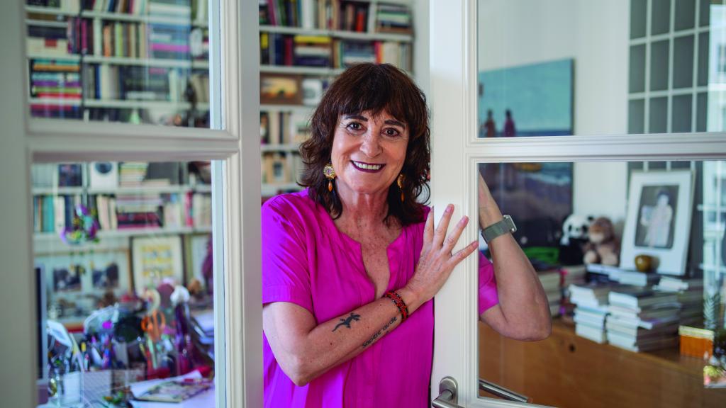 Rosa Montero en su casa. Foto de Sara Fernández