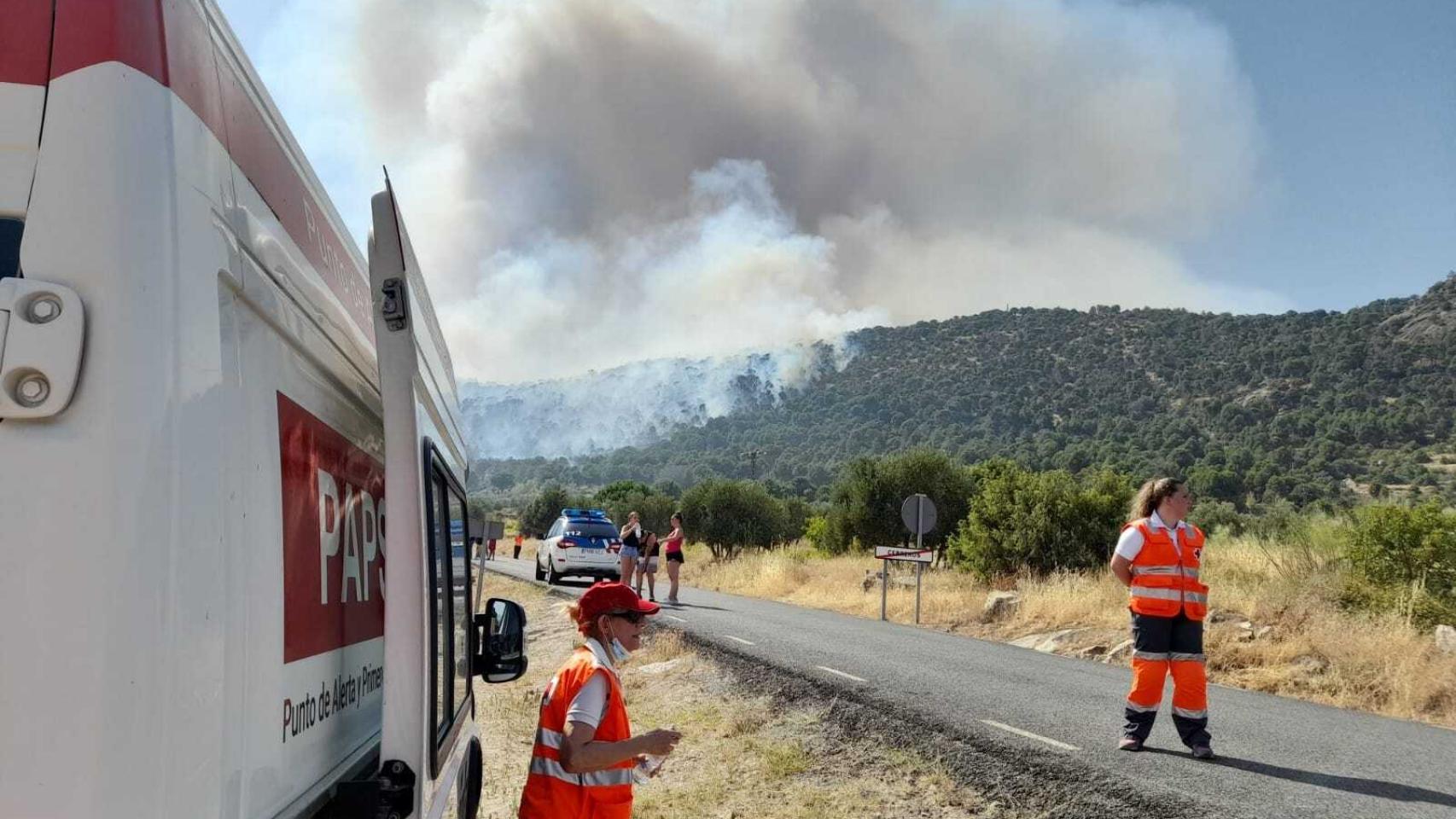 Incendio en Cebreros