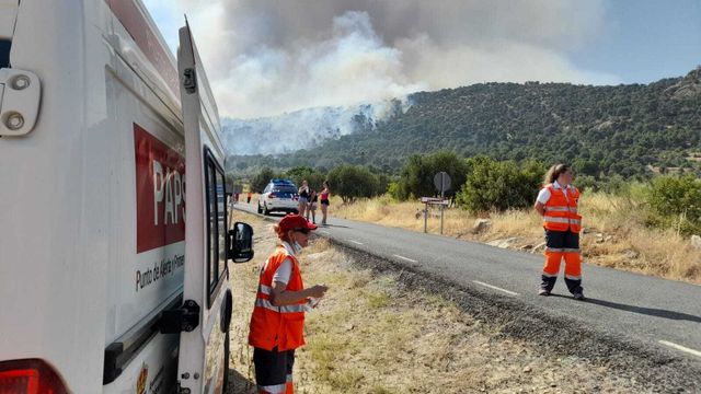 Puesto de socorro de Cruz Roja en Cebreros, Ávila.
