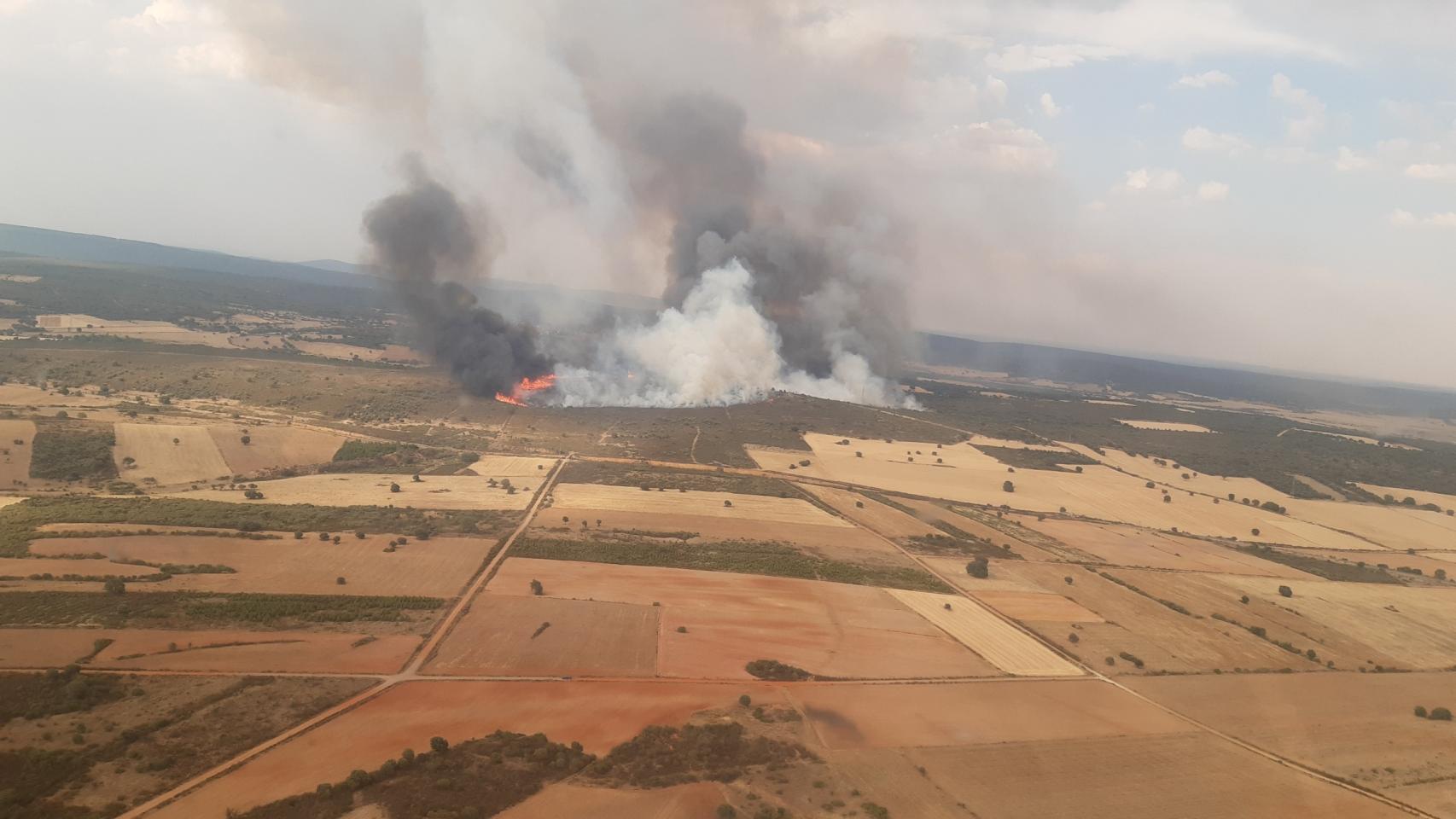 Incendio en Losacio, Zamora.