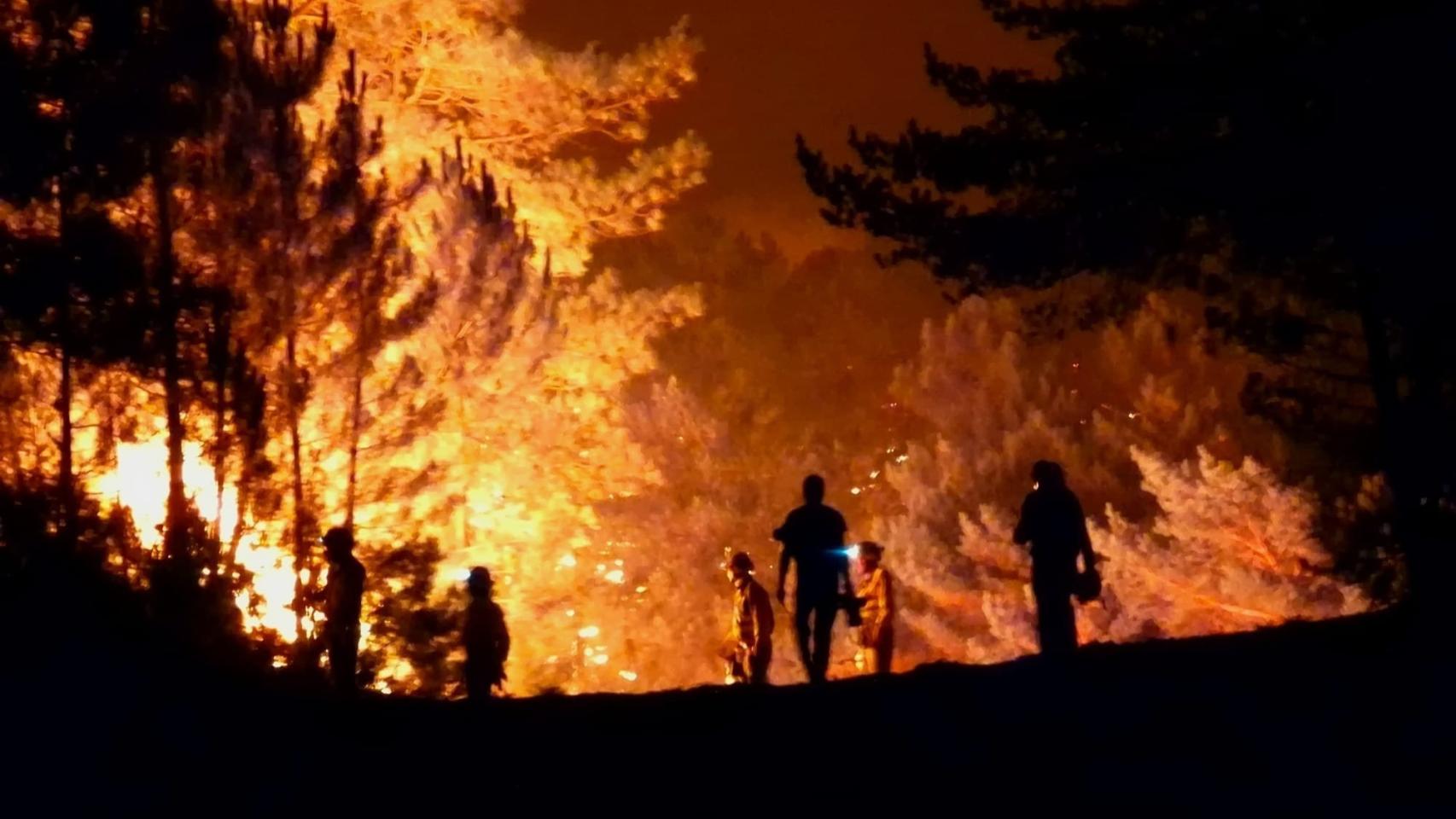 Incendio de Monsagro, en Salamanca.