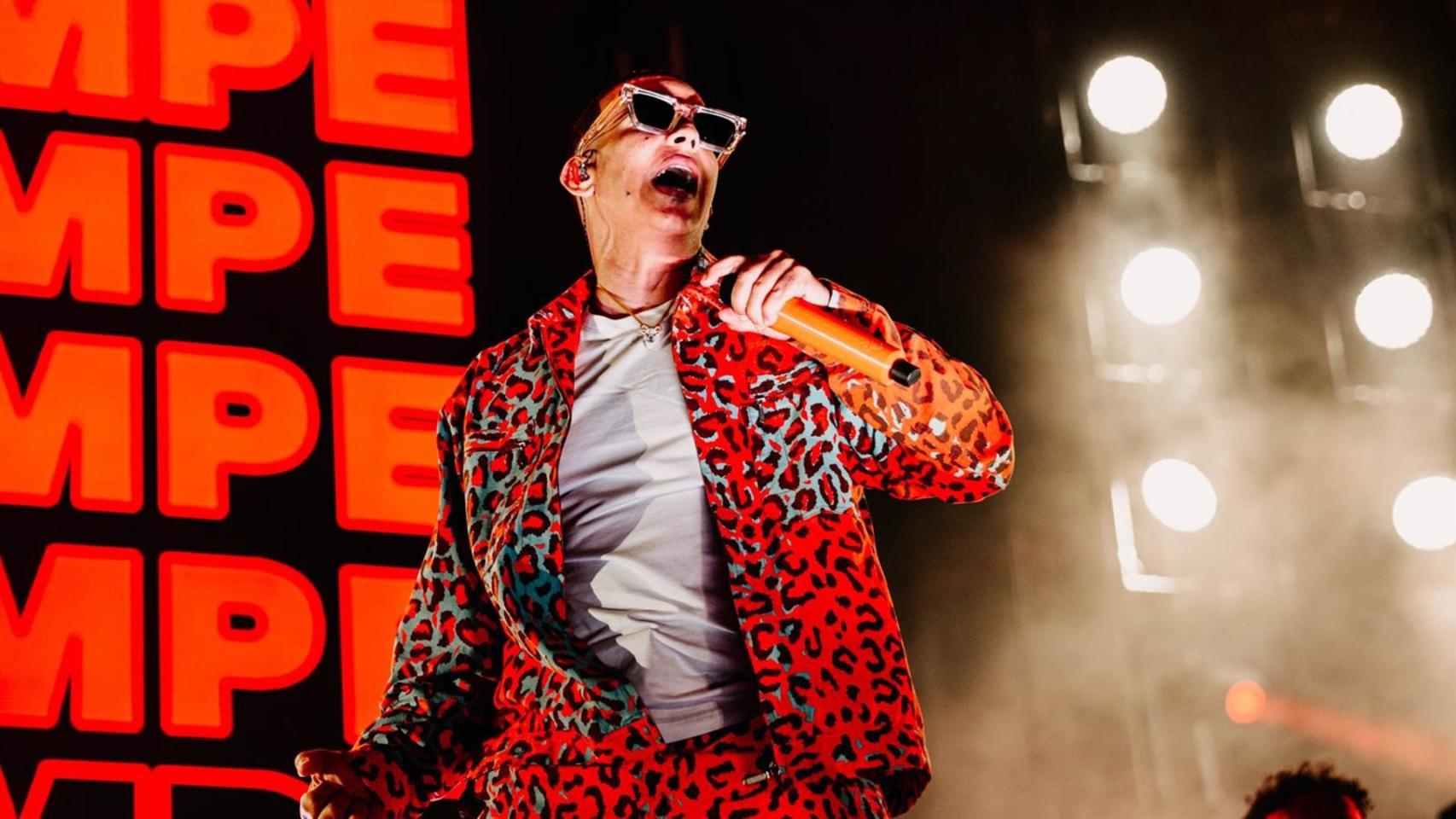 Daddy Yankee, en una imagen del concierto de Málaga anoche.