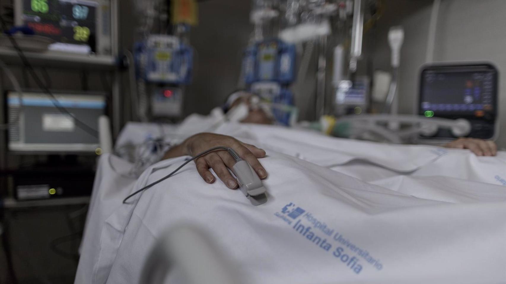 Imagen de un paciente ingresado en el hospital.