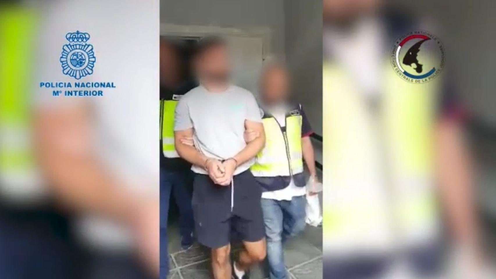 Momento de la detención.
