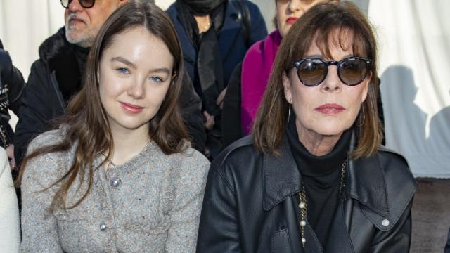 La princesa, junto a su madre, Carolina de Mónaco.