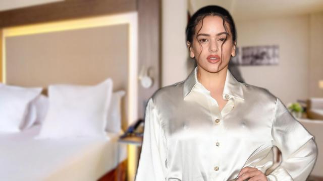 Rosalía en un fotomontaje de EL ESPAÑOL.