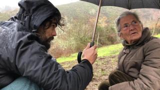 Oliver Laxe durante el rodaje de ‘O que arde’.