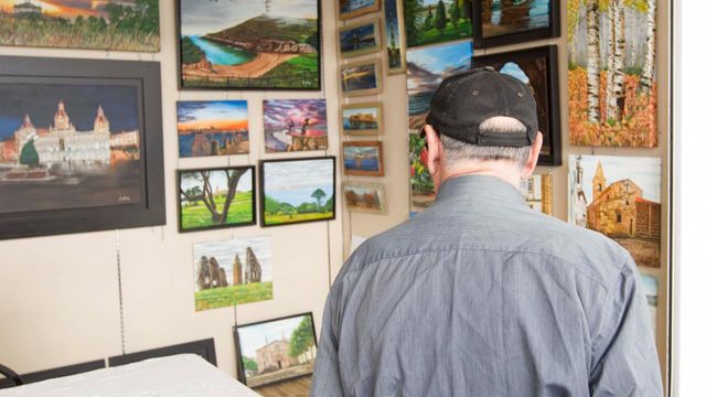 La XX edición de la Feria de Artes Plásticas de A Coruña.