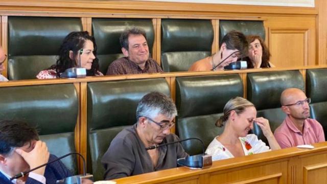 María Rozas durante una intervención en el Pleno
