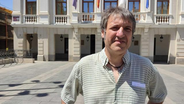 Alfredo Vicente Ruano, del grupo municipal UP-IU Guadalajara. Foto. UP-IU Guadalajara.