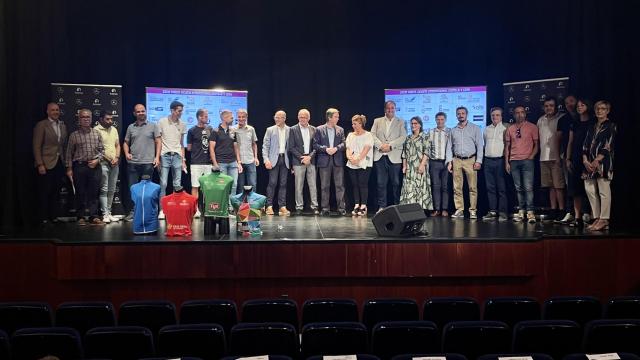 Imagen de la presentación en Guijuelo este miércoles de la XXXVI Vuelta Ciclista Internacional a Castilla y León