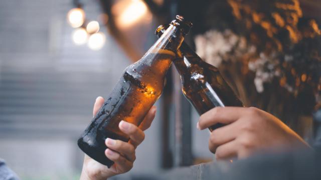 Botellines de cerveza.