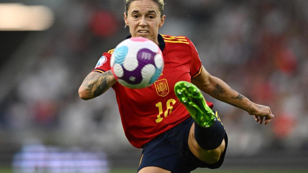 Mapi León, en el Inglaterra - España de la Eurocopa 2022